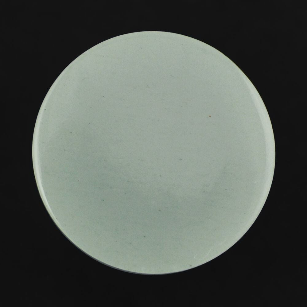 MILKY AQUAMARINE ROUND CAB 14MM 12.20 Cts.