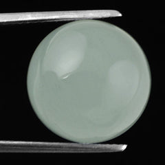 MILKY AQUAMARINE ROUND CAB 14MM 12.20 Cts.