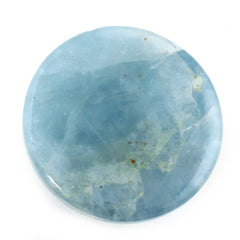 MILKY AQUAMARINE ROUND CAB (AA) 14MM 10.90 Cts.