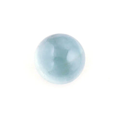 MILKY AQUAMARINE ROUND CAB (AA) 6MM 0.91 Cts.