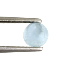 MILKY AQUAMARINE ROUND CAB (AA) 6MM 0.91 Cts.