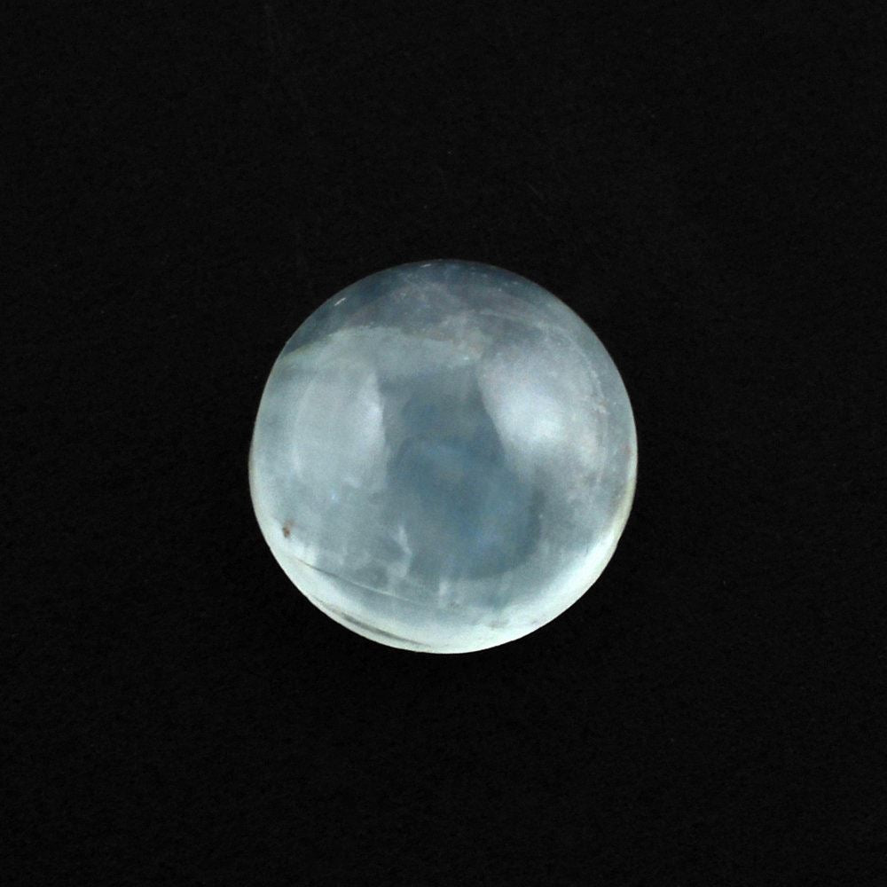 MILKY AQUAMARINE ROUND CAB (AA) 6MM 0.91 Cts.