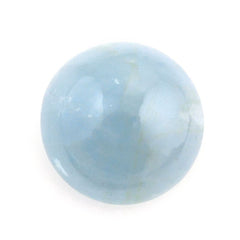 MILKY AQUAMARINE ROUND CAB (AA) 8MM 2.12 Cts.