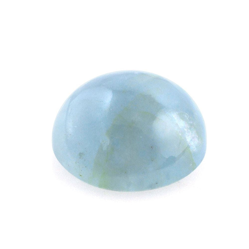 MILKY AQUAMARINE ROUND CAB (AA) 8MM 2.12 Cts.