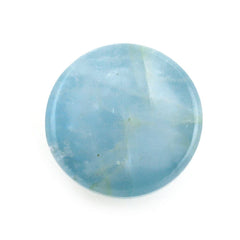 MILKY AQUAMARINE ROUND CAB (AA) 8MM 2.12 Cts.