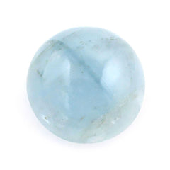 MILKY AQUAMARINE ROUND CAB (A) 8MM 2.06 Cts.