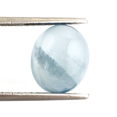MILKY AQUAMARINE OVAL CAB (AA) 12X10MM 5.24 Cts.