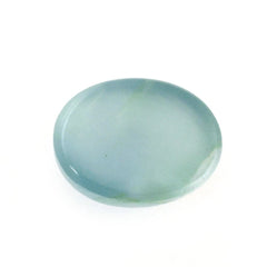 MILKY AQUAMARINE OVAL CAB 9X7MM 1.86 Cts.