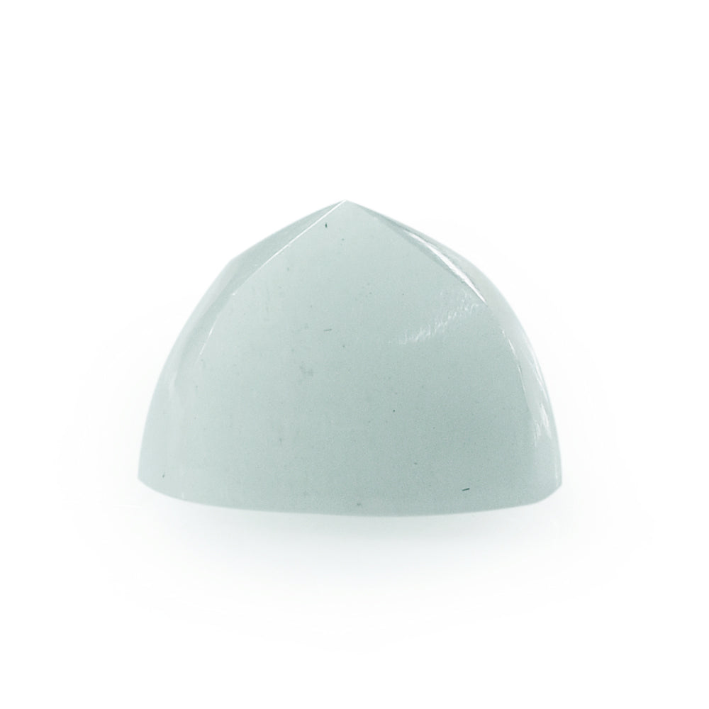 MILKY AQUAMARINE PYRAMID CUSHION CAB 12MM 8.50 Cts.