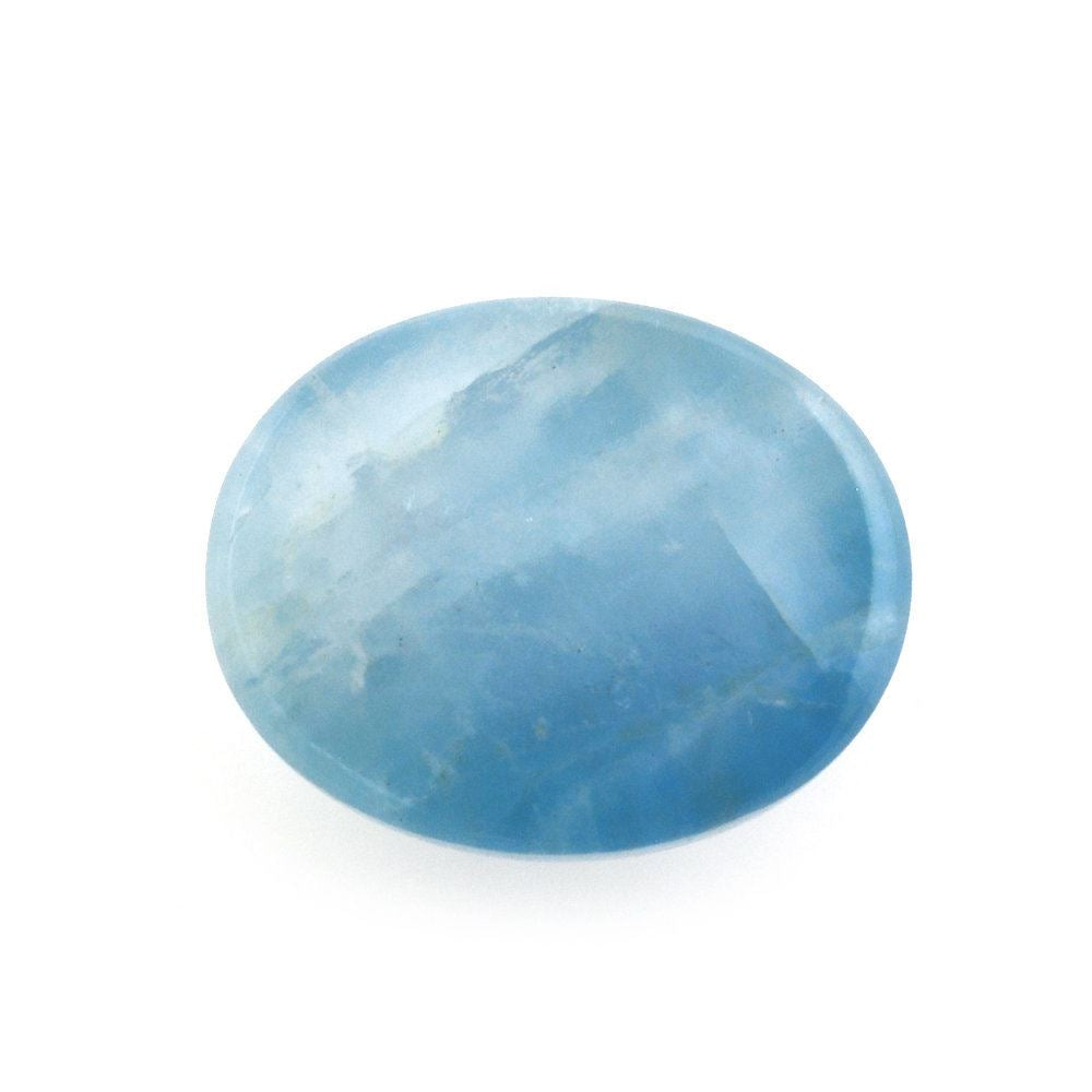 MILKY AQUAMARINE OVAL CAB (AA) 10X8MM 2.69 Cts.