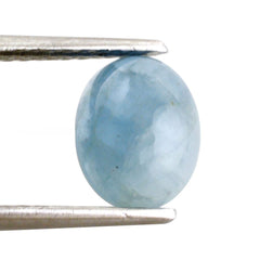 MILKY AQUAMARINE OVAL CAB (AA) 10X8MM 2.69 Cts.