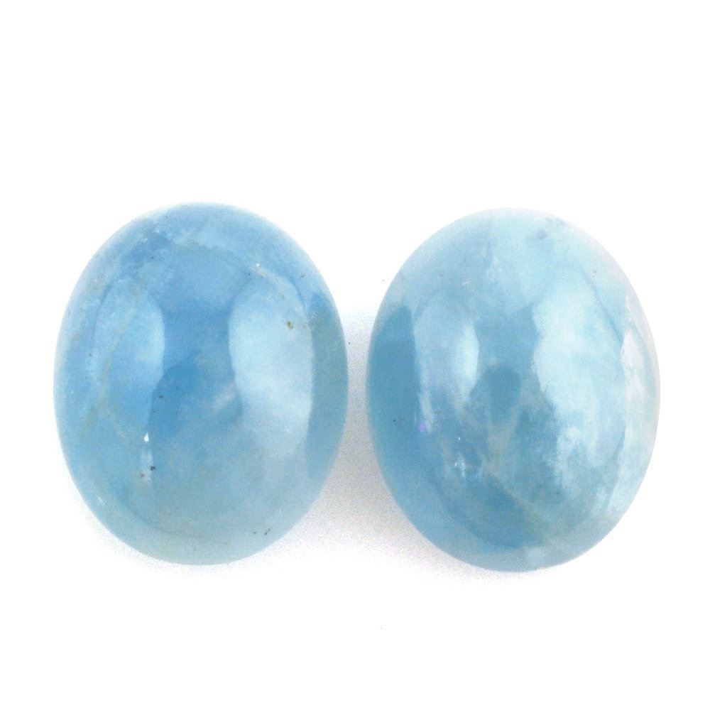 MILKY AQUAMARINE OVAL CAB (AA) 10X8MM 2.69 Cts.