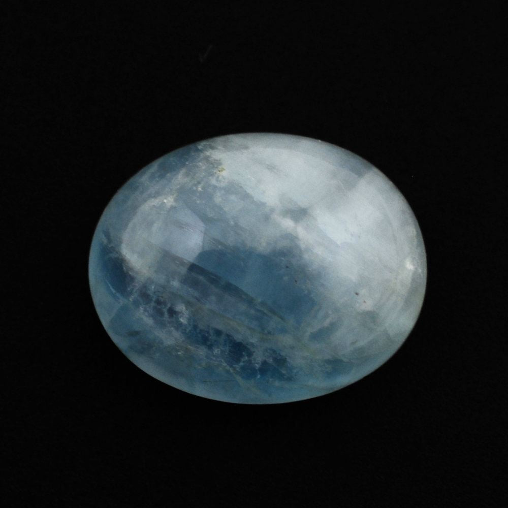 MILKY AQUAMARINE OVAL CAB (AA) 10X8MM 2.69 Cts.
