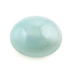 MILKY AQUAMARINE OVAL CAB 10X8MM 2.58 Cts.