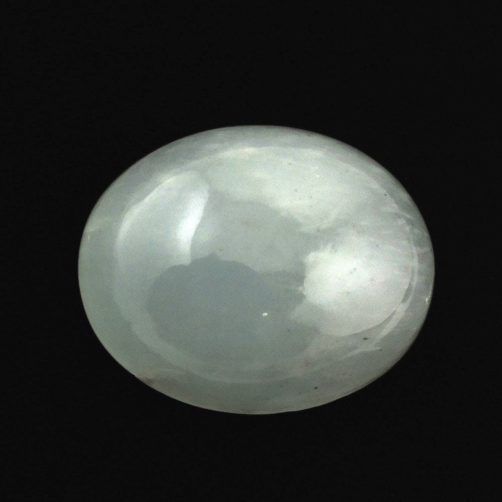 MILKY AQUAMARINE OVAL CAB 10X8MM 2.58 Cts.