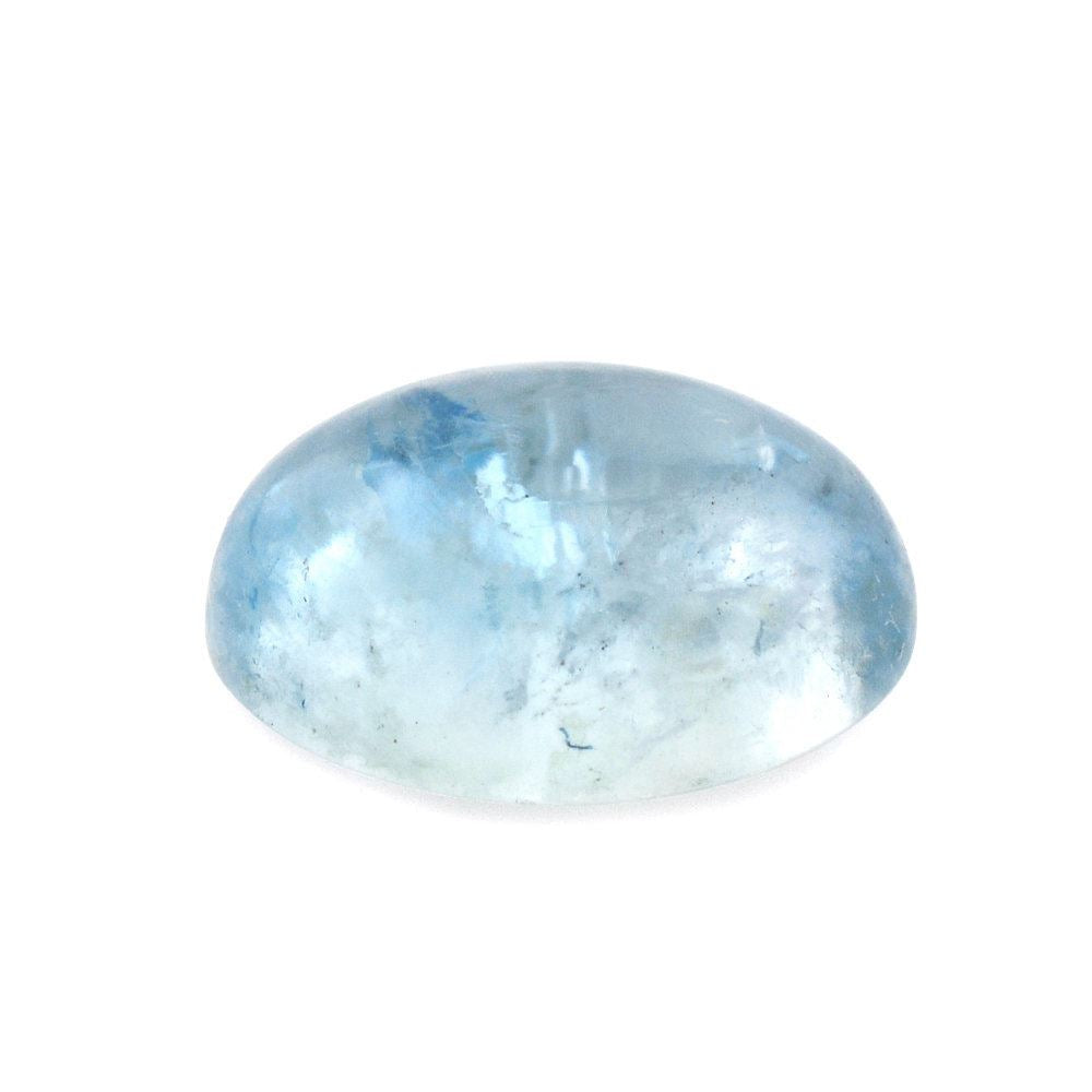 MILKY AQUAMARINE OVAL CAB (AAA) 8X6MM 1.28 Cts.