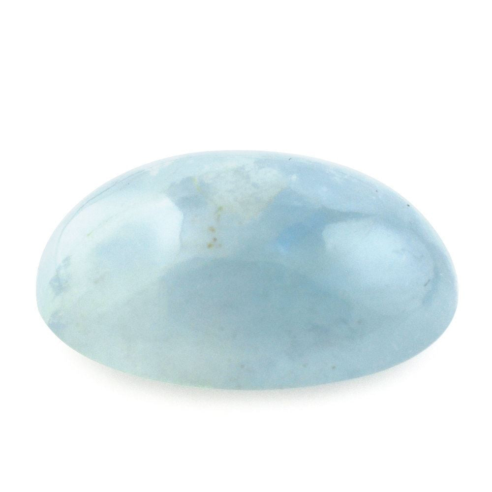 MILKY AQUAMARINE OVAL CAB (AA) 14X10MM 5.69 Cts.