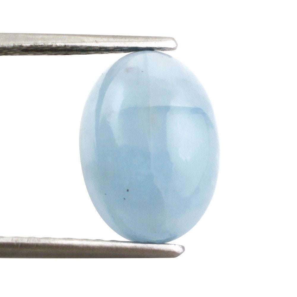 MILKY AQUAMARINE OVAL CAB (AA) 14X10MM 5.81 Cts.