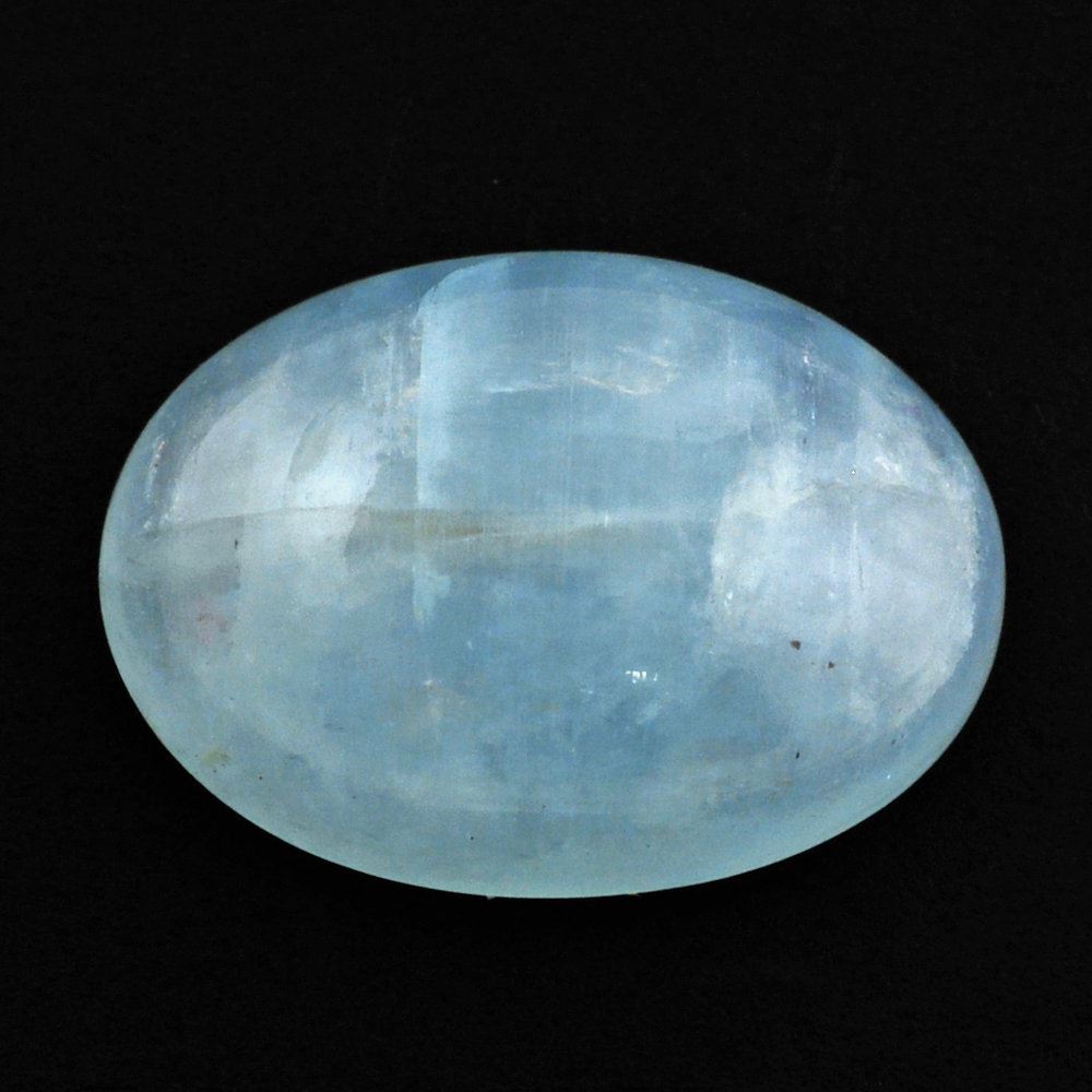 MILKY AQUAMARINE OVAL CAB (AA) 14X10MM 5.81 Cts.