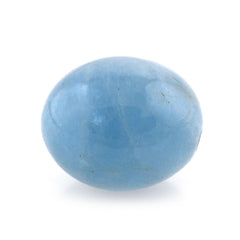 MILKY AQUAMARINE PLAIN OLIVE (HALF DRILL 0.80MM) (AA/CLEAN) 10X8MM 4.83 Cts.