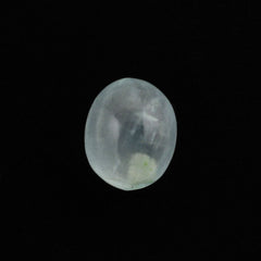 MILKY AQUAMARINE PLAIN OLIVE (HALF DRILL 0.70MM) (AA) 5X4MM 0.61 Cts.