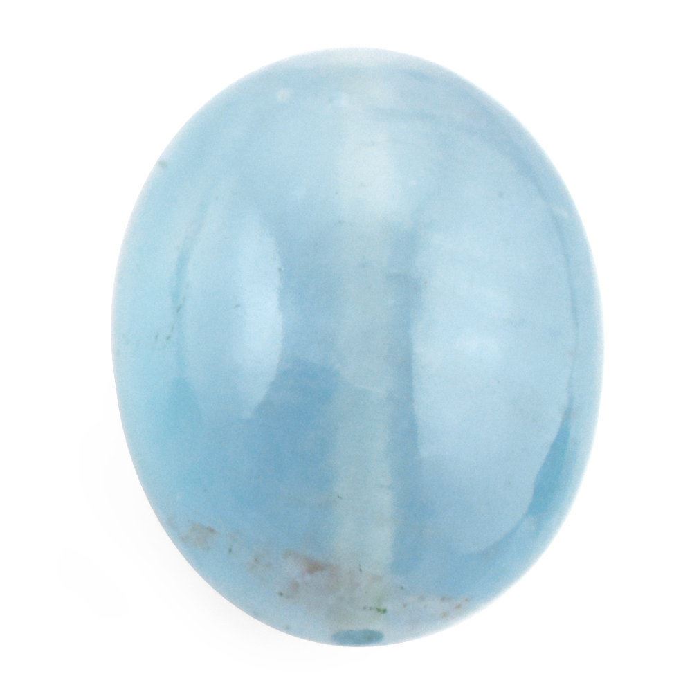 MILKY AQUAMARINE PLAIN OLIVE (FULL DRILL 1MM) (AA/HI) 15X12MM 12.05 Cts.