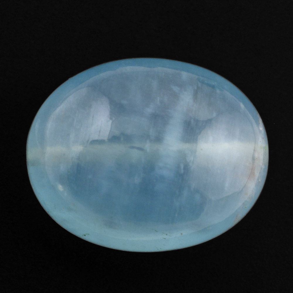 MILKY AQUAMARINE PLAIN OLIVE (FULL DRILL 1MM) (AA/HI) 15X12MM 12.05 Cts.