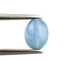 MILKY AQUAMARINE PLAIN OLIVE (FULL DRILL 0.80MM) (AA/HI) 8X6MM 1.98 Cts.