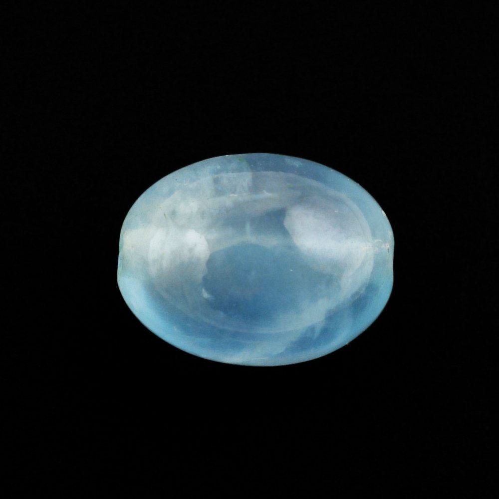MILKY AQUAMARINE PLAIN OLIVE (FULL DRILL 0.80MM) (AA/HI) 8X6MM 1.98 Cts.