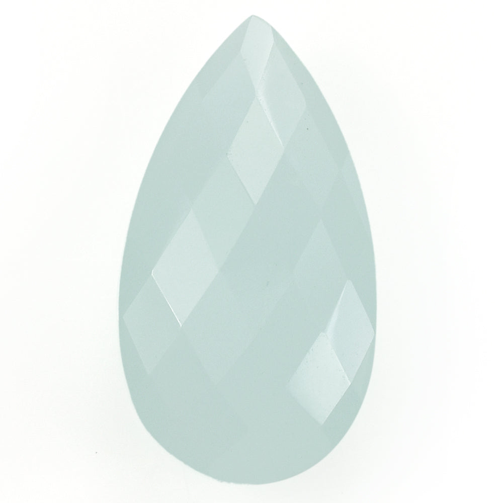 MILKY AQUAMARINE BRIOLETTE PEAR 22X12MM 10.45 Cts.
