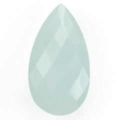MILKY AQUAMARINE BRIOLETTE PEAR 22X12MM 10.45 Cts.