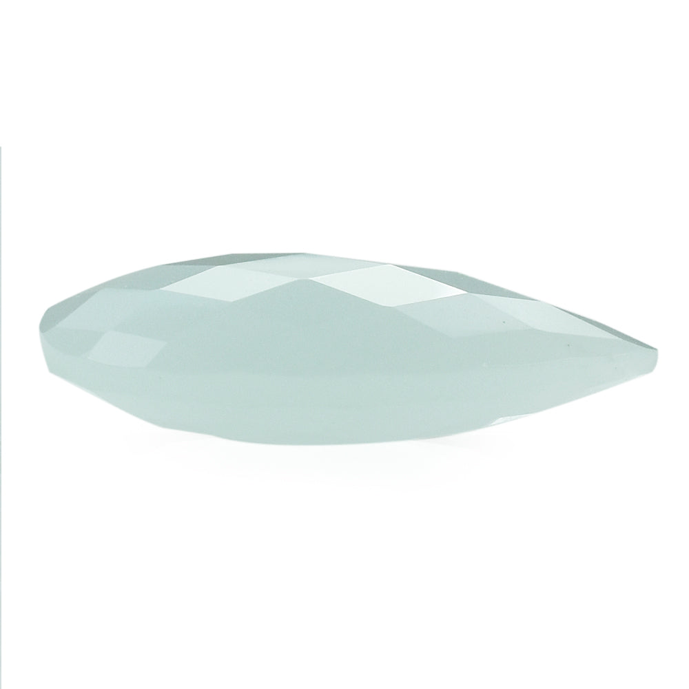 MILKY AQUAMARINE BRIOLETTE PEAR 22X12MM 10.45 Cts.