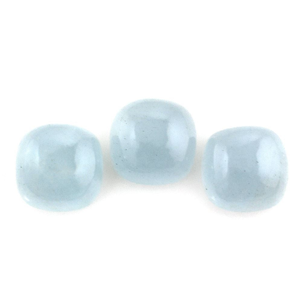 MILKY AQUAMARINE CUSHION CAB (A) 9MM 3.17 Cts.