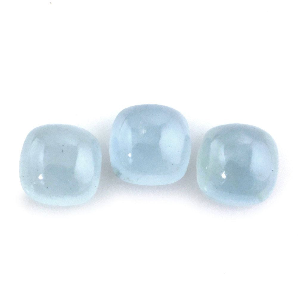 MILKY AQUAMARINE CUSHION CAB (A) 7MM 1.55 Cts.