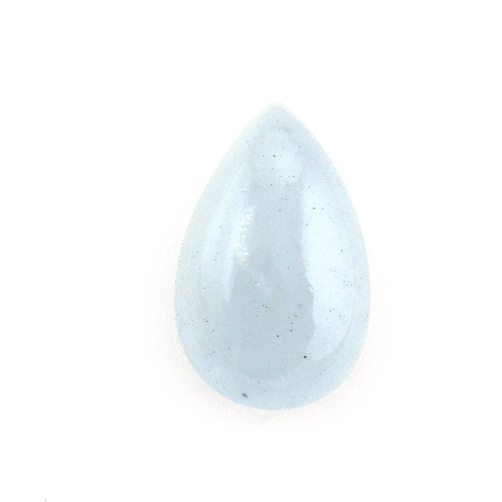 MILKY AQUAMARINE PEAR CAB (A) 8X6MM 0.78 Cts.