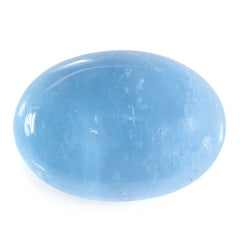 MILKY AQUAMARINE OVAL CAB 14X10MM 5.80 Cts.