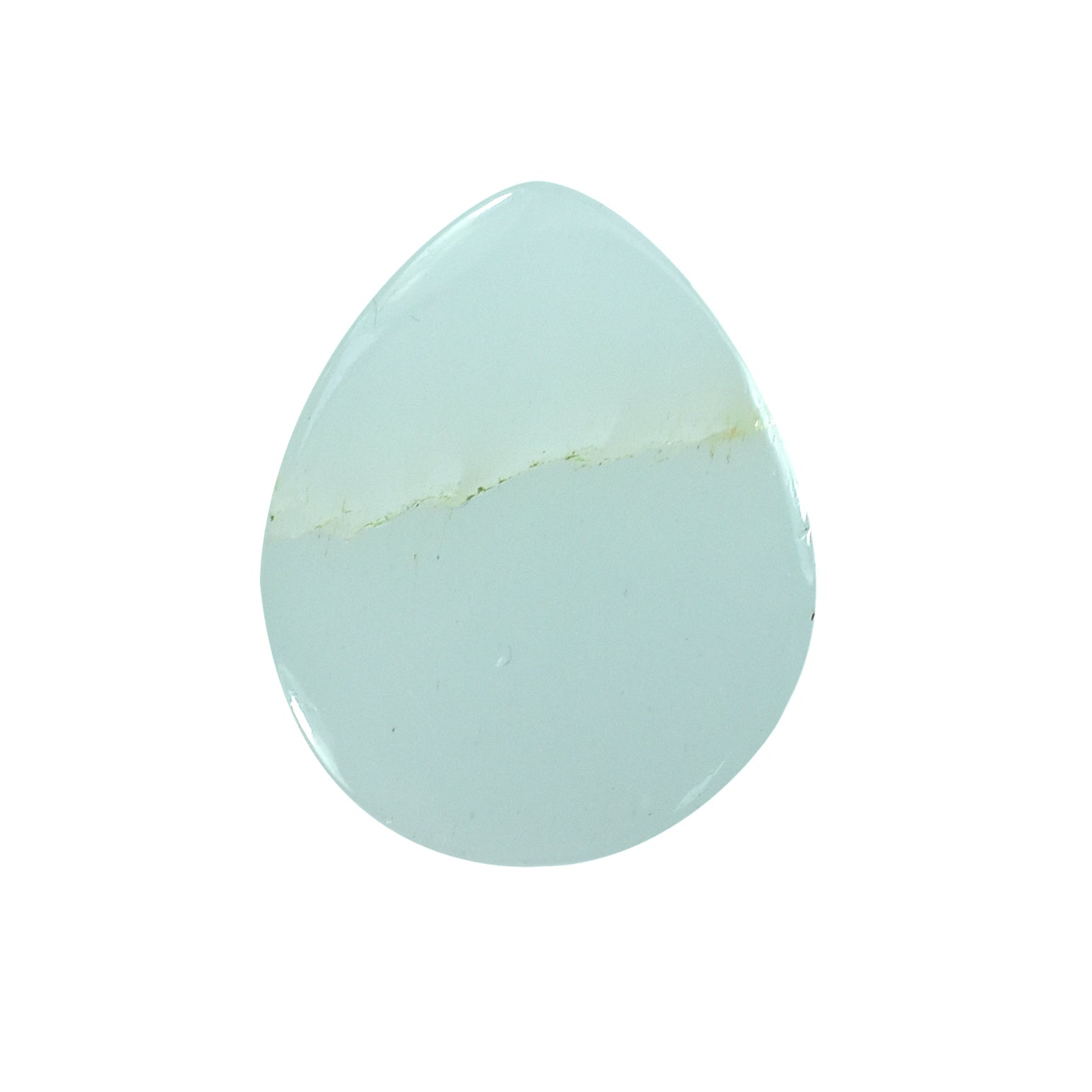 MILKY AQUAMARINE PEAR CAB 15X12MM 8.31 Cts.