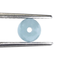 MILKY AQUAMARINE PLAIN ROUND BALLS (FULL DRILL 1.50MM) (AA) 6MM 1.64 Cts.