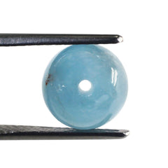 MILKY AQUAMARINE PLAIN ROUND BALLS (FULL DRILL 1.50MM) (AA) 10MM 7.37 Cts.