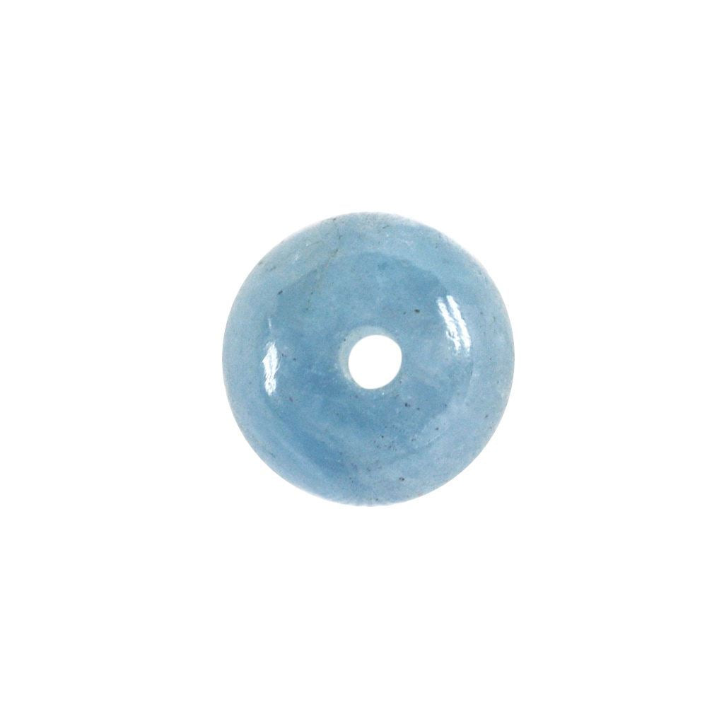 MILKY AQUAMARINE PLAIN ROUND BALLS (FULL DRILL 1.50MM) (AA) 6MM 1.62 Cts.