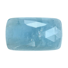 MILKY AQUAMARINE ROSE CUT CUSHION CAB (AA) 24X14MM 13.94 Cts.