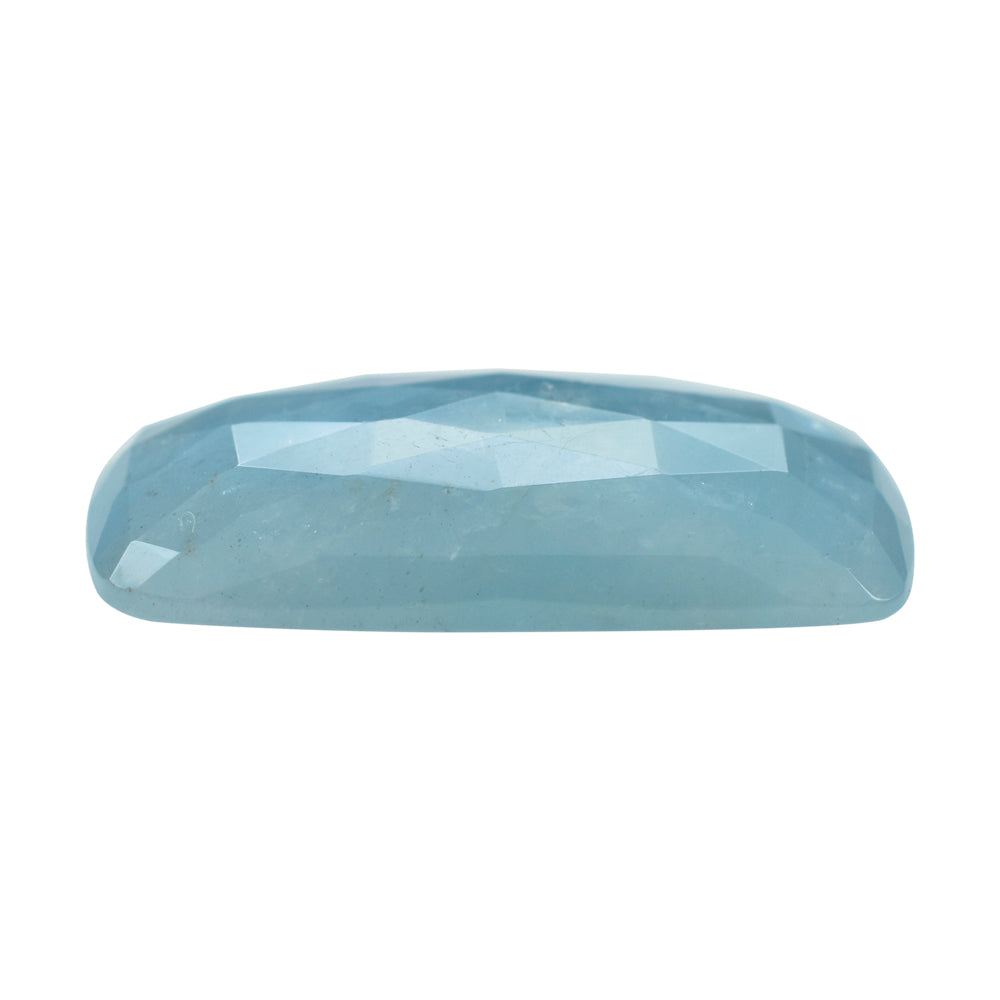 MILKY AQUAMARINE ROSE CUT CUSHION CAB (AA) 24X14MM 13.94 Cts.