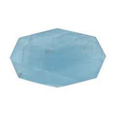 MILKY AQUAMARINE ROSE CUT FANCY OCTAGON CAB (AA) 24X15MM 12.37 Cts.