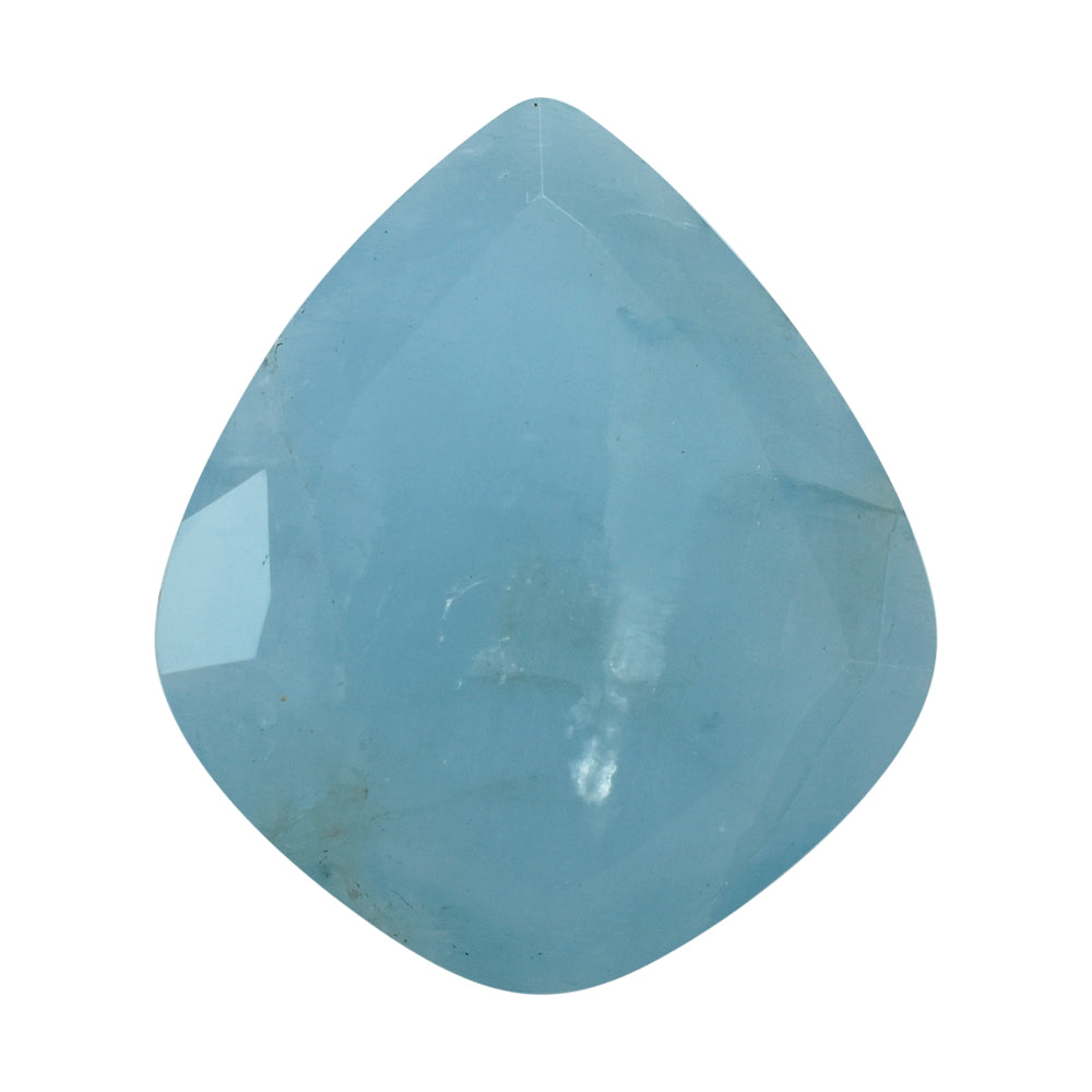 MILKY AQUAMARINE BOTH SIDE TABLE CUT FANCY KITE (AA) 26.70X22.40MM 18.00 Cts.