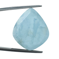 MILKY AQUAMARINE BOTH SIDE TABLE CUT FANCY KITE (AA) 26.70X22.40MM 18.00 Cts.