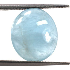 MILKY AQUAMARINE OVAL CAB (AA) 16X14MM 8.20 Cts.