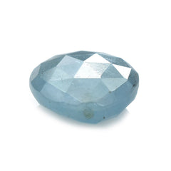 MILKY AQUAMARINE ROSE CUT IRREGULAR PEAR (HALF-DRILL) (A) 20X15MM 12.66 Cts.