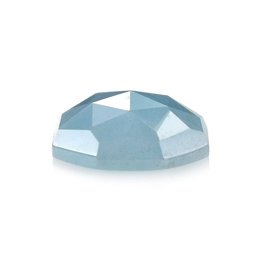 MILKY AQUAMARINE ROSE CUT HEXAGON CAB (AA) 10.50MM 3.50 Cts.