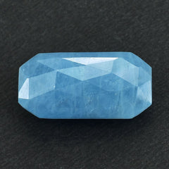 MILKY AQUAMARINE ROSE CUT BRIOLETTE OCTAGON (AAA) 20X10MM 11.23 Cts.