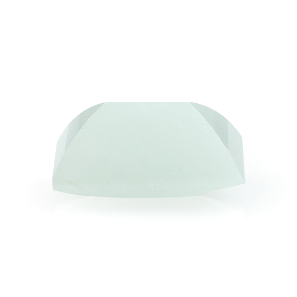 MILKY AQUAMARINE CHECKER CUT BAGUETTE 14X10MM 7.62 Cts.